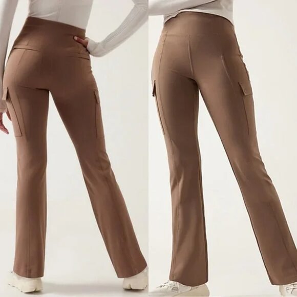 Athleta Large Delancey Straight Cargo Pant in Neutral - Picture 1 of 8